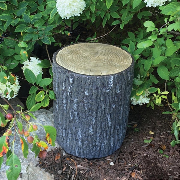 Grandoldgarden Faux Wood Stump Cover for Yard Landscape & Garden GR2522073 - main